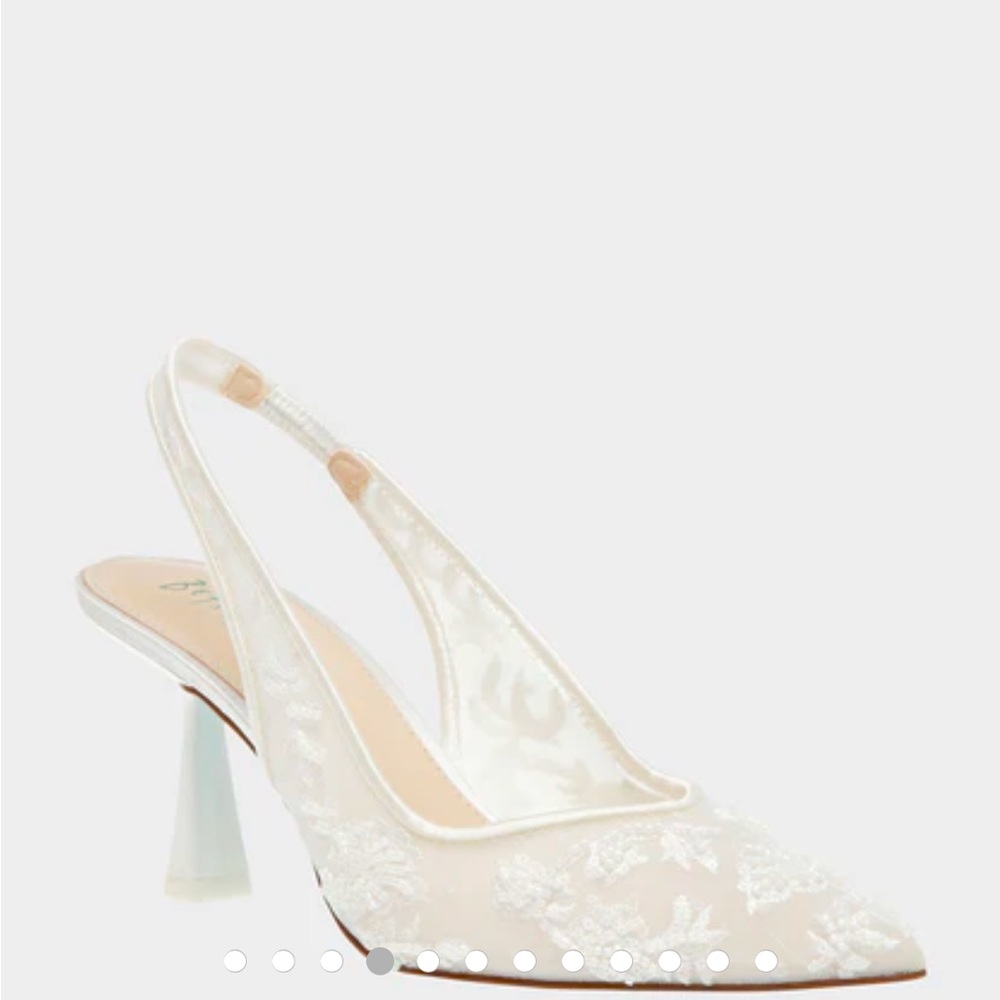 Never worn, brand new Besty Johnson Nikki Ivory Heels